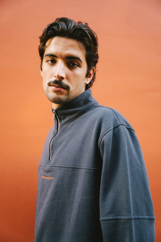 Timeless Dark Grey Half-zip
